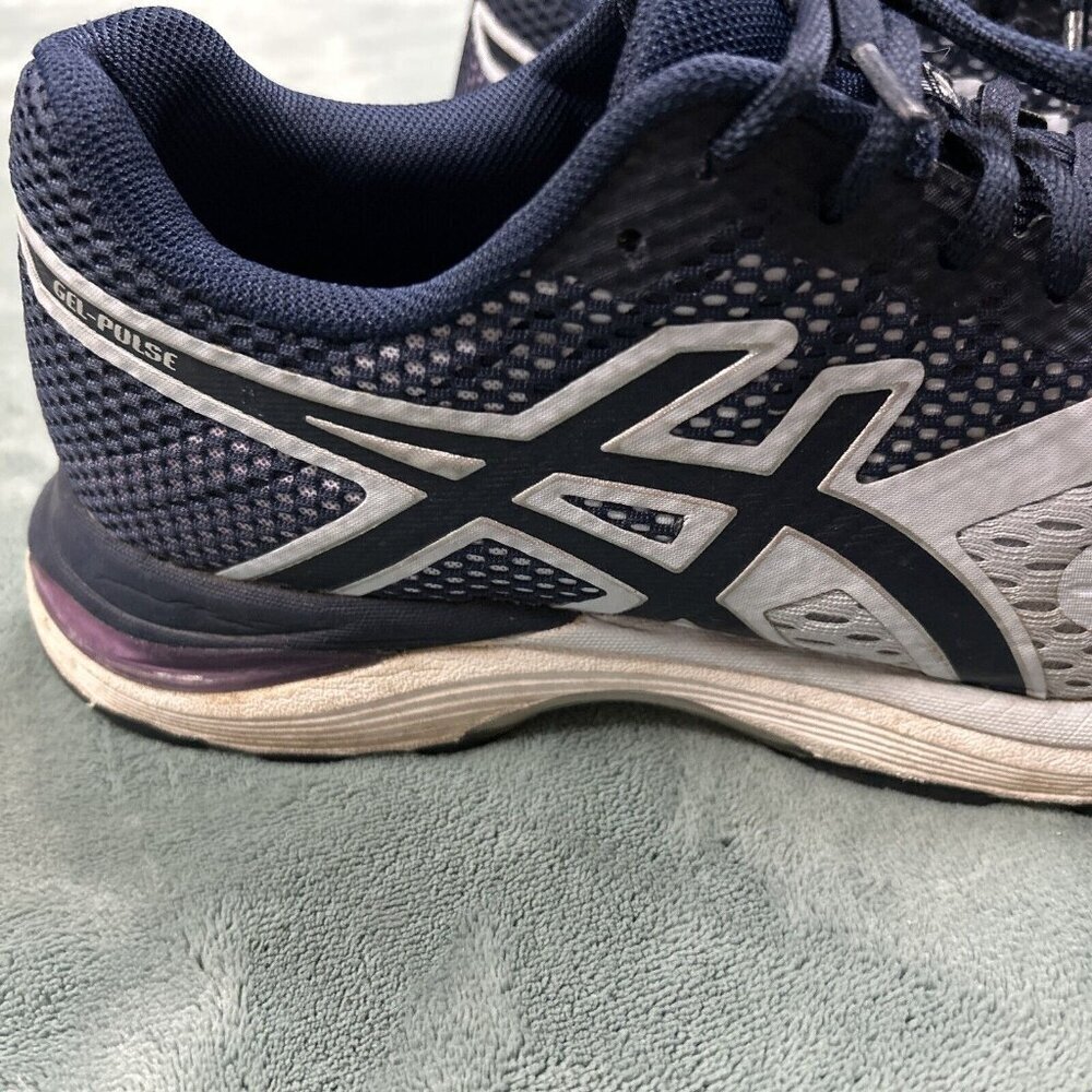 asics pulse 10 gel shoe 1012A010 size 9.5 two tone Navy / Powder Blue - Picture 13 of 13